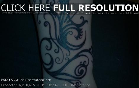 pics of calf tattoos for women