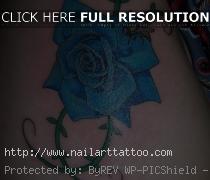 pictures of blue rose tattoos