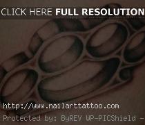 pictures of brass knuckles tattoos
