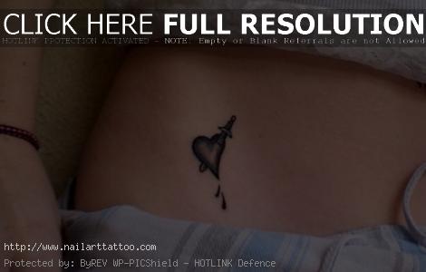 popular bleeding heart tattoo design