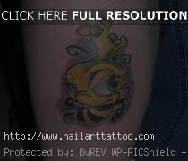 pretty bumble bee tattoos