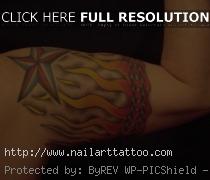 red white and blue star tattoos