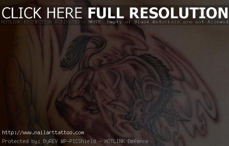 rock bull tattoo designs