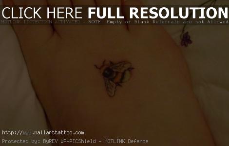 small bumble bee tattoos