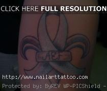 small cancer ribbon tattoo designs
