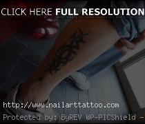 tribal calf tattoos for men