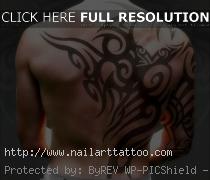 tribal chest tattoo ideas for men