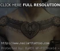 tribal chest tattoos women