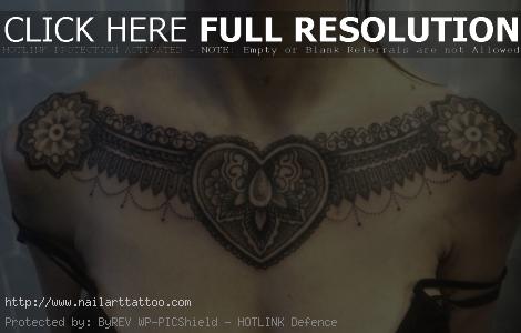 tribal chest tattoos women