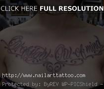 upper chest script tattoos