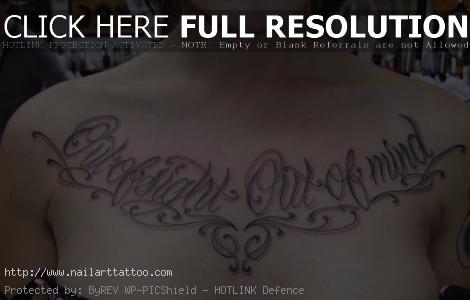 upper chest script tattoos