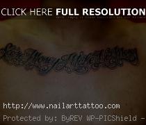 upper chest script tattoos for men