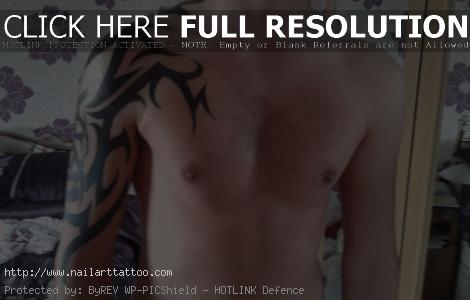 upper chest tribal tattoos