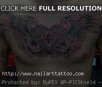 wing chest tattoos for guys