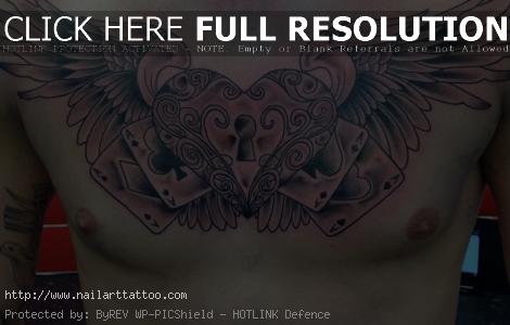 wing chest tattoos for guys