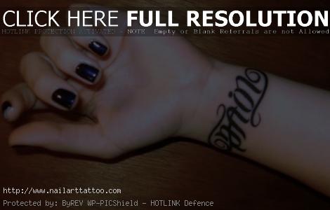 word bracelet tattoos for women