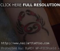 zodiac cancer sign tattoos