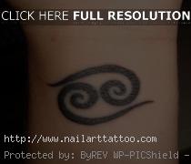 zodiac cancer sign tattoos