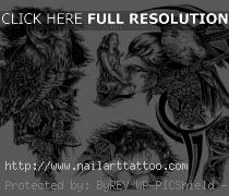 black and white flash art tattoos