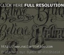 cool tattoo lettering