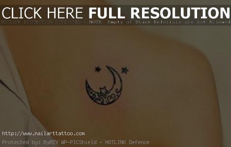 crescent moon tattoo