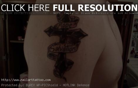 cross tattoos for men on arm