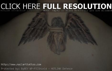 crying angel tattoo