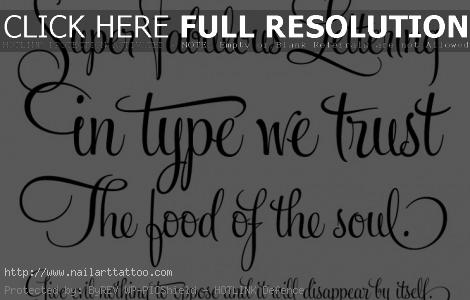 cursive fonts for tattoos