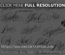 cursive letters for tattoos