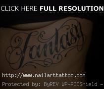 cursive tattoo font