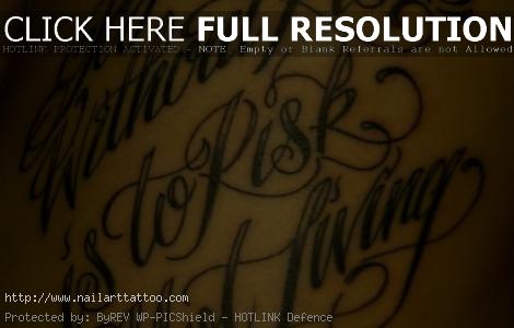 cursive tattoo letters