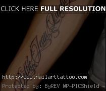 cursive writing tattoos