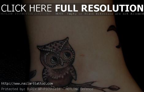 cute owl tattoo