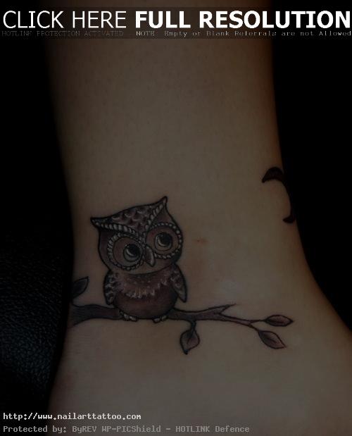 cute owl tattoo