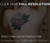 dahlia flower tattoo