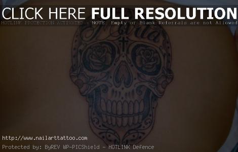 day of the dead skull tattoos