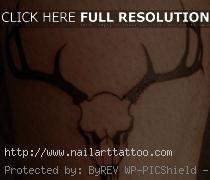 deer antler tattoo