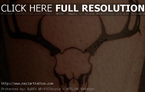 deer antler tattoo