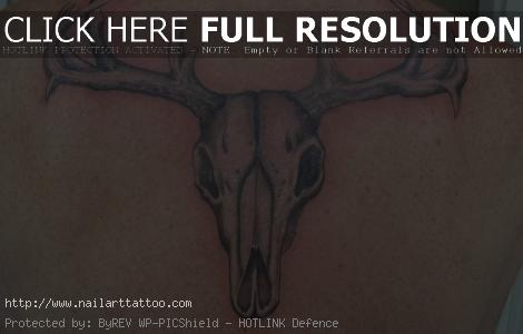 deer skull tattoo