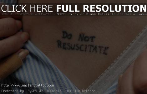 do not resuscitate tattoo