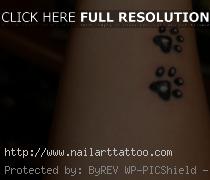 dog paw tattoo