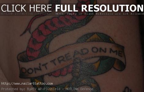 dont tread on me tattoo