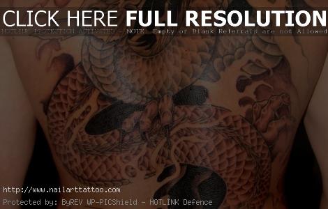 dragon back tattoo