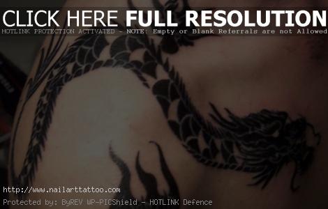 dragon shoulder tattoo designs