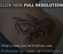 dragon shoulder tattoos for girls