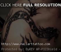 dragon shoulder tattoos for women
