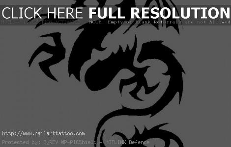 dragon tribal tattoo