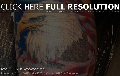 eagle and flag tattoo