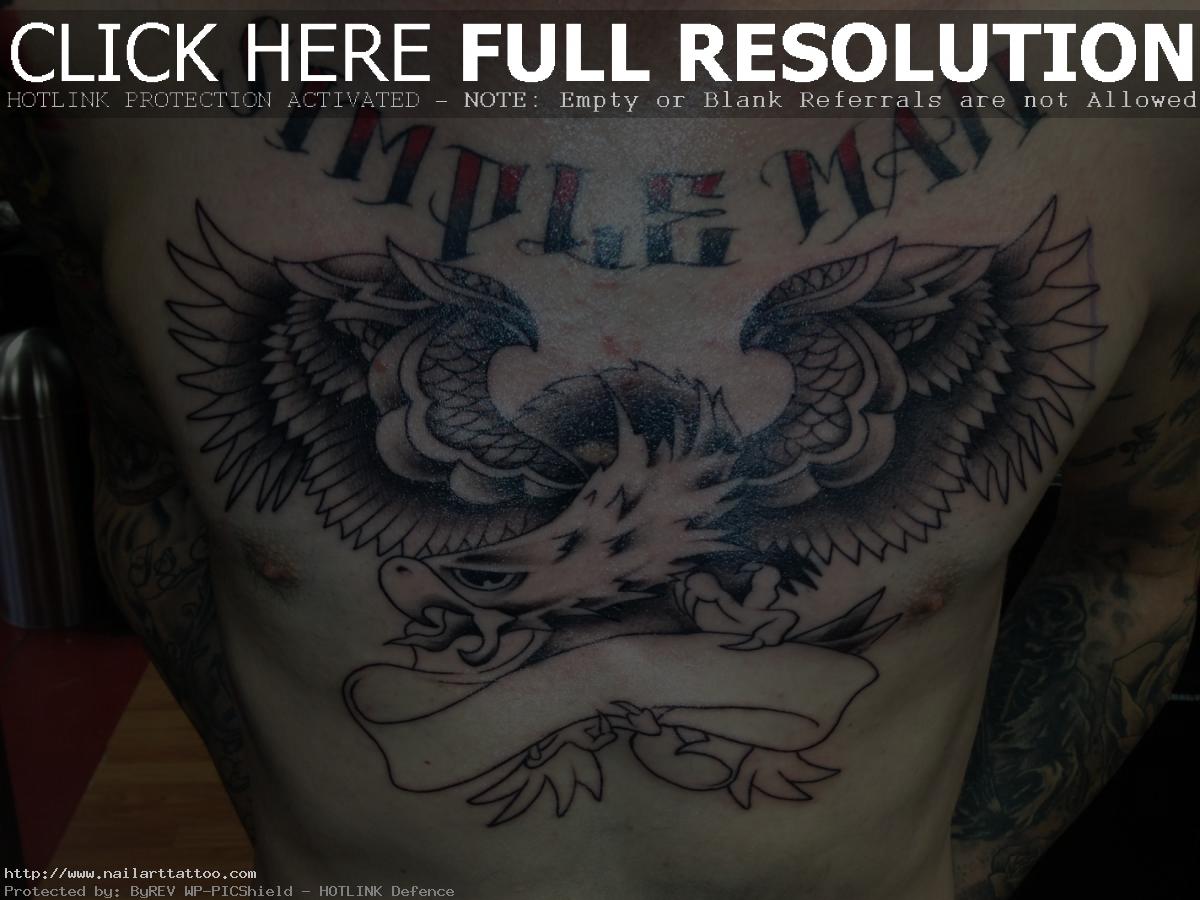 Download Eagle Chest Tattoo Drawings Images