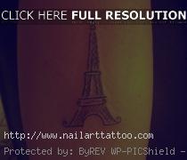 eiffel tower tattoo